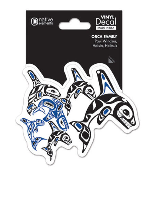 Premium Decal - Orca Family by Paul Windsor