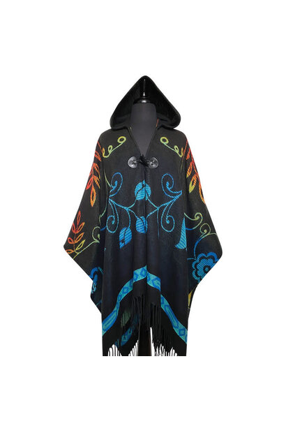 Hooded Fashion Wrap - Honouring Our Life Givers by  Sharifah Marsden