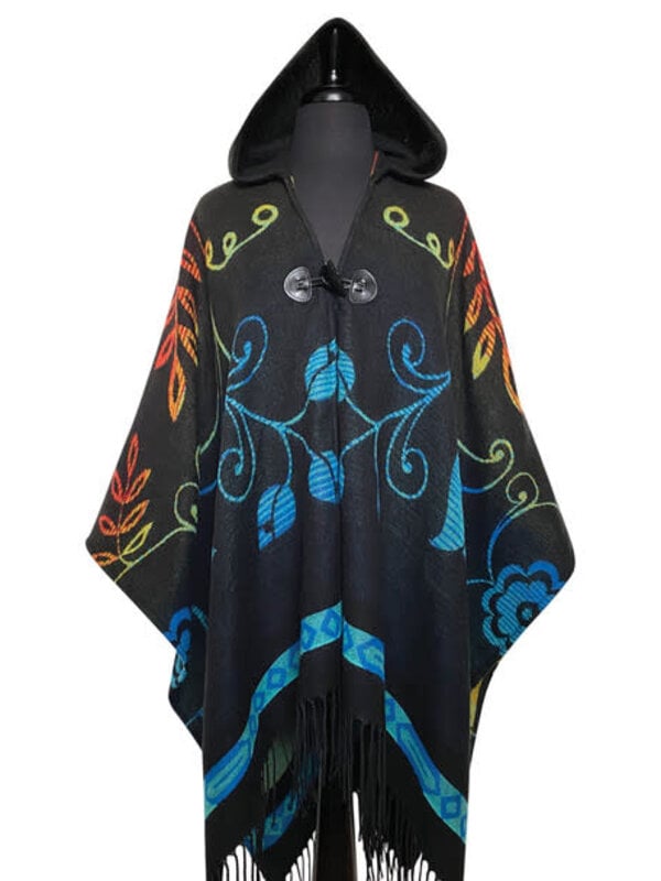 Hooded Fashion Wrap - Honouring Our Life Givers by  Sharifah Marsden