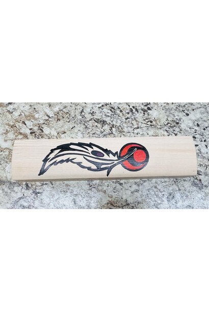 Hand Crafted Feather Box by Maurice Lenglet / Hand Painted by Fred Jackson