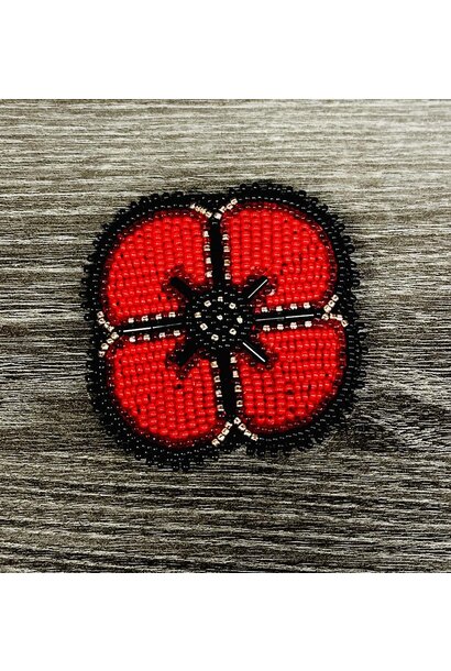 Beaded Poppy by Sheena James