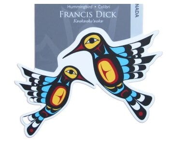 Vinyl Sticker  Hummingbird by Francis Dick