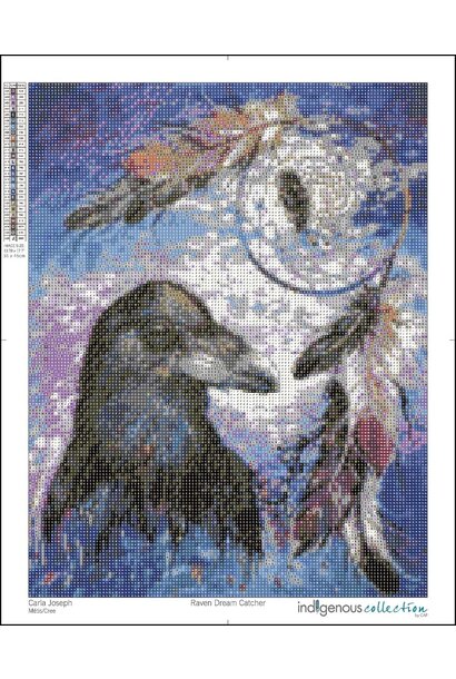 Raven Dream Catcher Diamond Art by Carla Joseph
