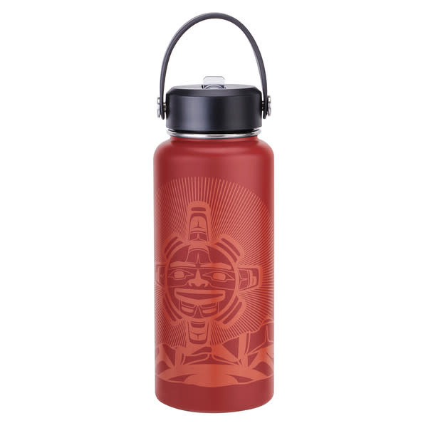 32oz Wide Mouth Insulated Bottle Chilkat sun by Nahaan-1