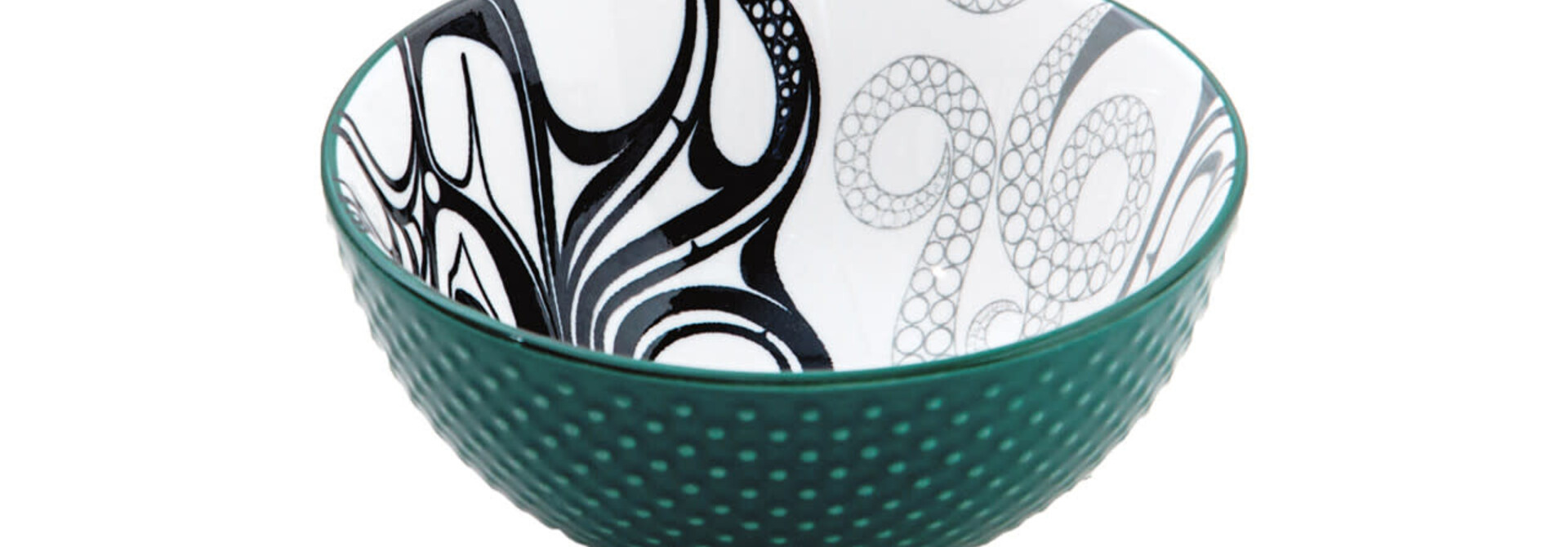 Porcelain Art Bowl (Medium) - Octopus (Nuu) by Ernest Swanson