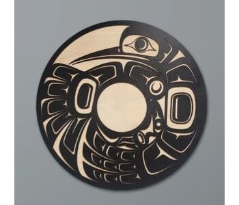 5" Wall Plaque - Hummingbird Spindle whorl by Raven Wolden