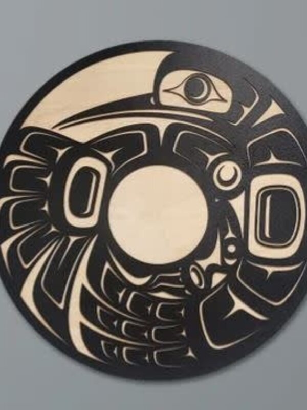 5" Wall Plaque - Hummingbird Spindle whorl by Raven Wolden