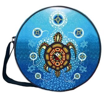 17" drum bag Medicine Turtle by James Jacko