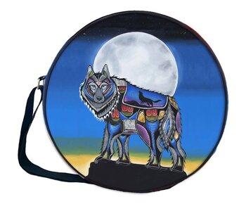 14" drum bag Wolf by Jessica Somera