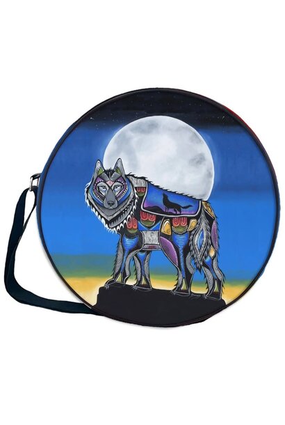 14" drum bag Wolf by Jessica Somera