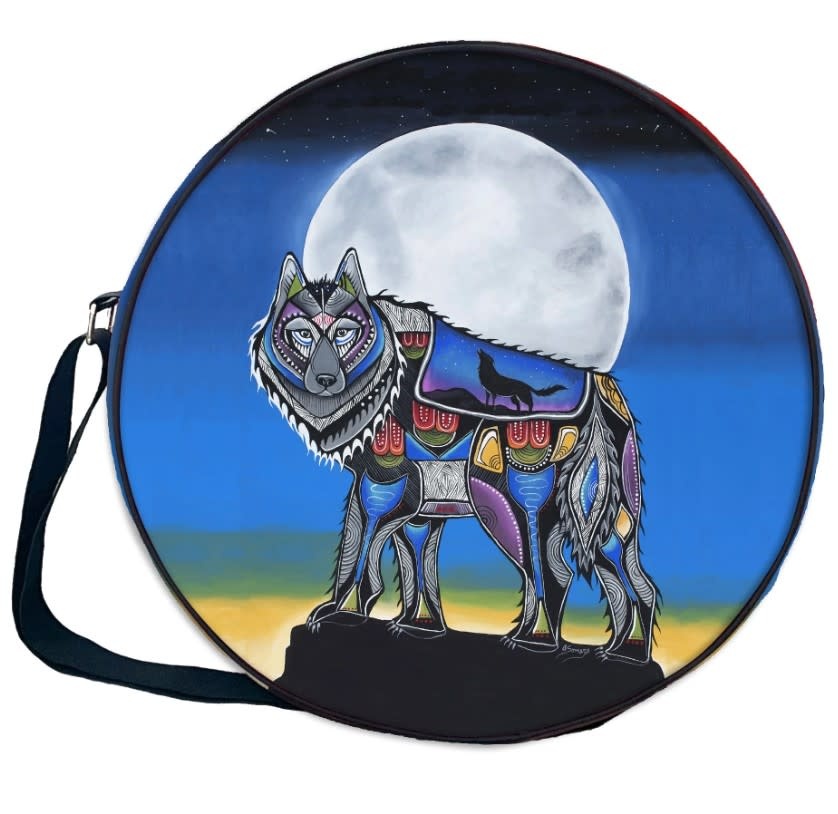 14" drum bag Wolf by Jessica Somera-1