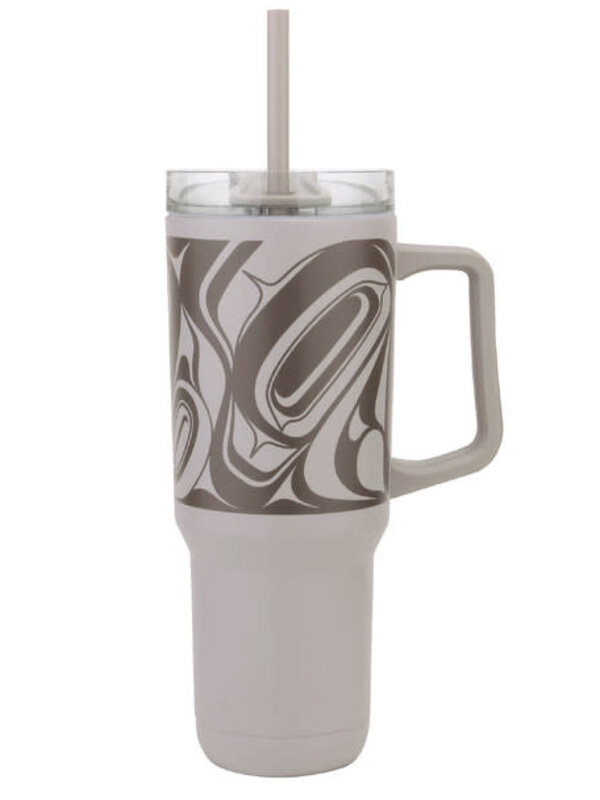 40oz Insulated Tumbler with Straw - Eagle by Roger Smith