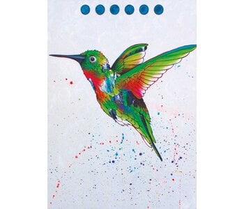 Framed Art Card Hummingbird by Micqaela Jones