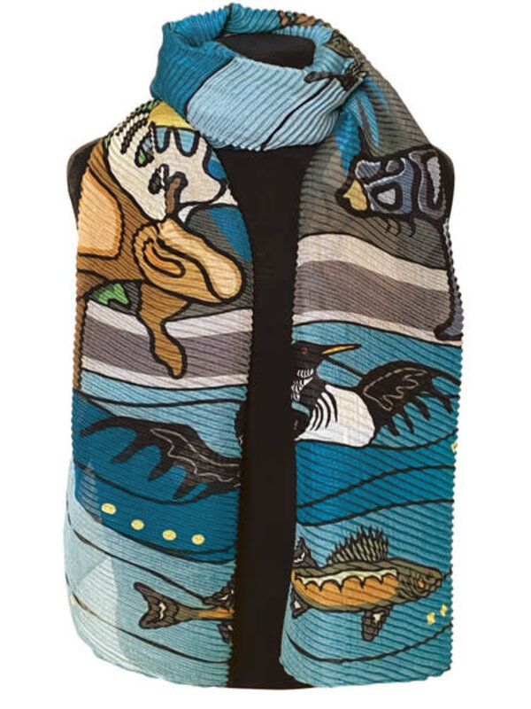 Eco Scarf - All My Relatives (Indinawemaaganidag) by Storm Angeoneb