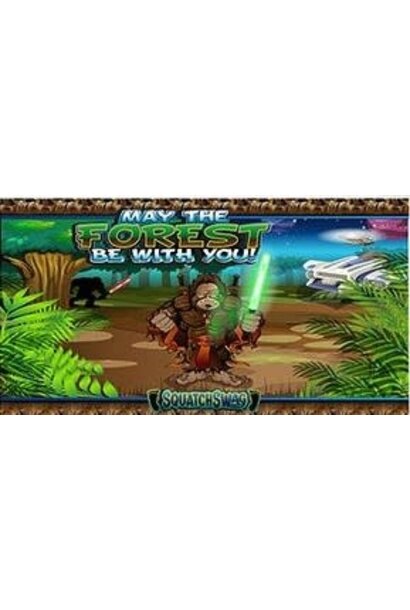 Oversized FUN Squatchy Novelty Beach Towel - May the Forest be with you
