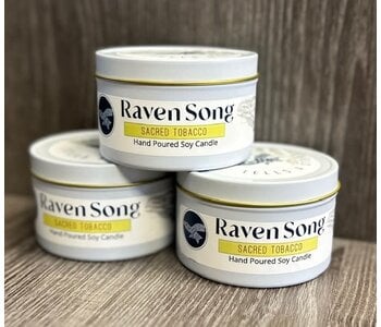 Raven Song Hand Poured Candle - Sacred Tobacco