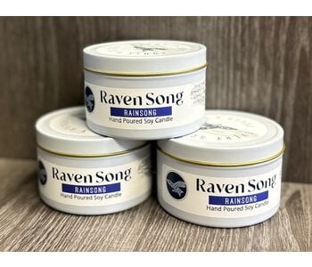 Raven Song Hand poured Soy  - Candle Rainsong