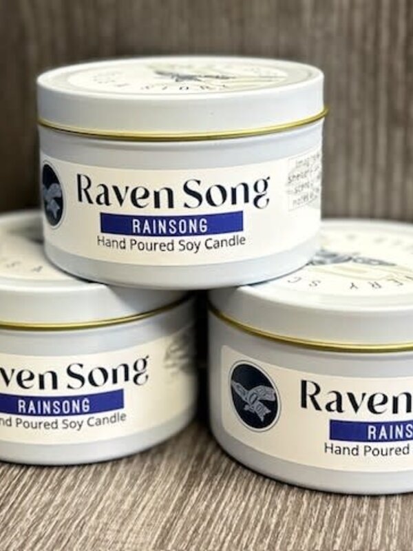 Raven Song Hand poured Soy  - Candle Rainsong