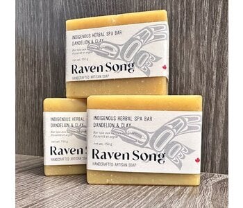 Deluxe Artisan Dandelion Clay Soap by Raven Song Soaps