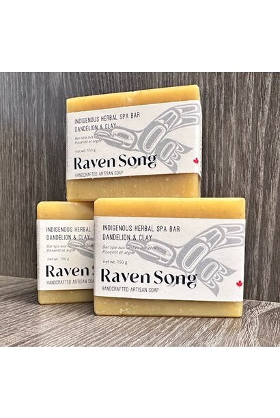 Deluxe Artisan Dandelion Clay Soap by Raven Song Soaps