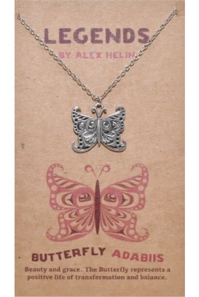 Pewter Butterfly Pendant by Alex helin