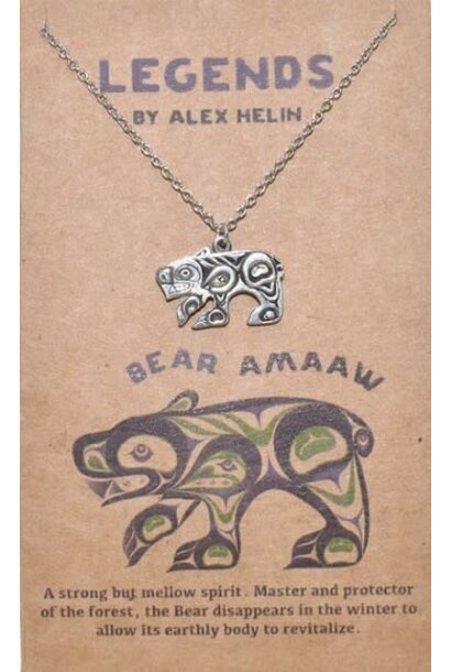 Pewter Bear Pendant by Alex Helin