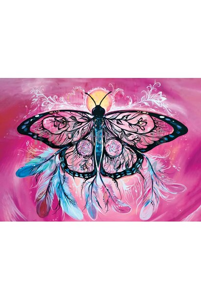 9x6 Art Card Butterfly Dreamcatcher