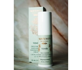 Téýwilh Sweetgrass, Sage & Rose Geranium Face Cream by Sḵwálwen Botanicals