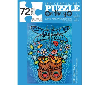 72 Piece Puzzle in tin - Little Ancestors by Jackie Traverse