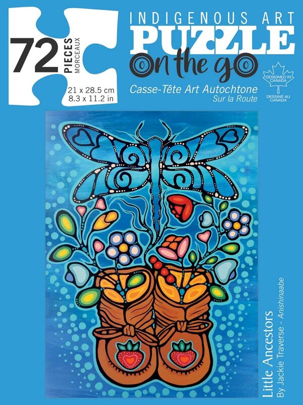 72 Piece Puzzle in tin - Little Ancestors by Jackie Traverse