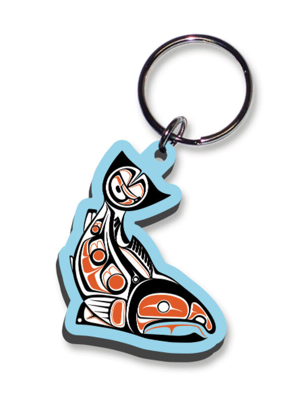 Keychain - Sockeye Salmon by Paul Windsor