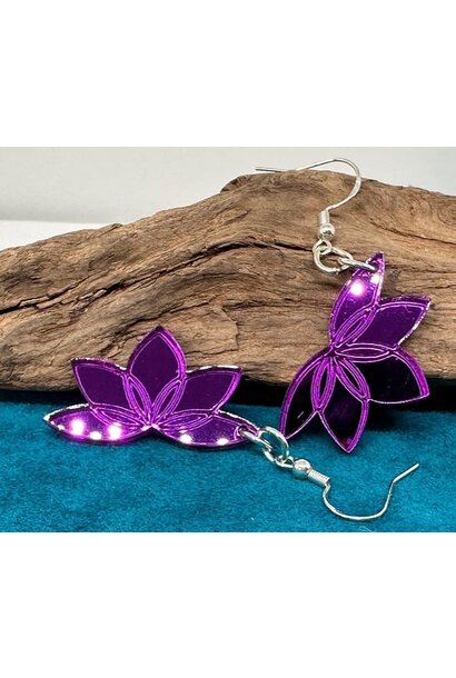 Mini Lotus Flower earrings by Jada Creations