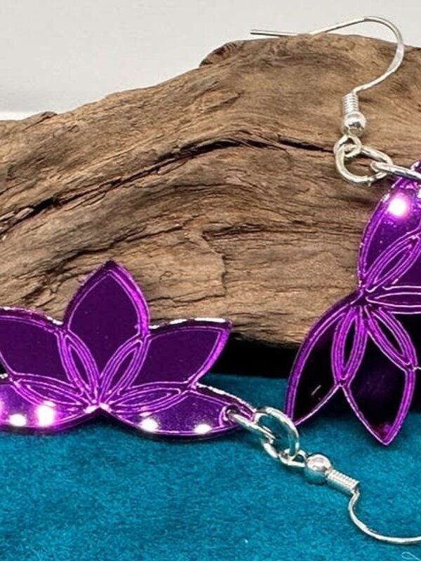 Mini Lotus Flower earrings by Jada Creations