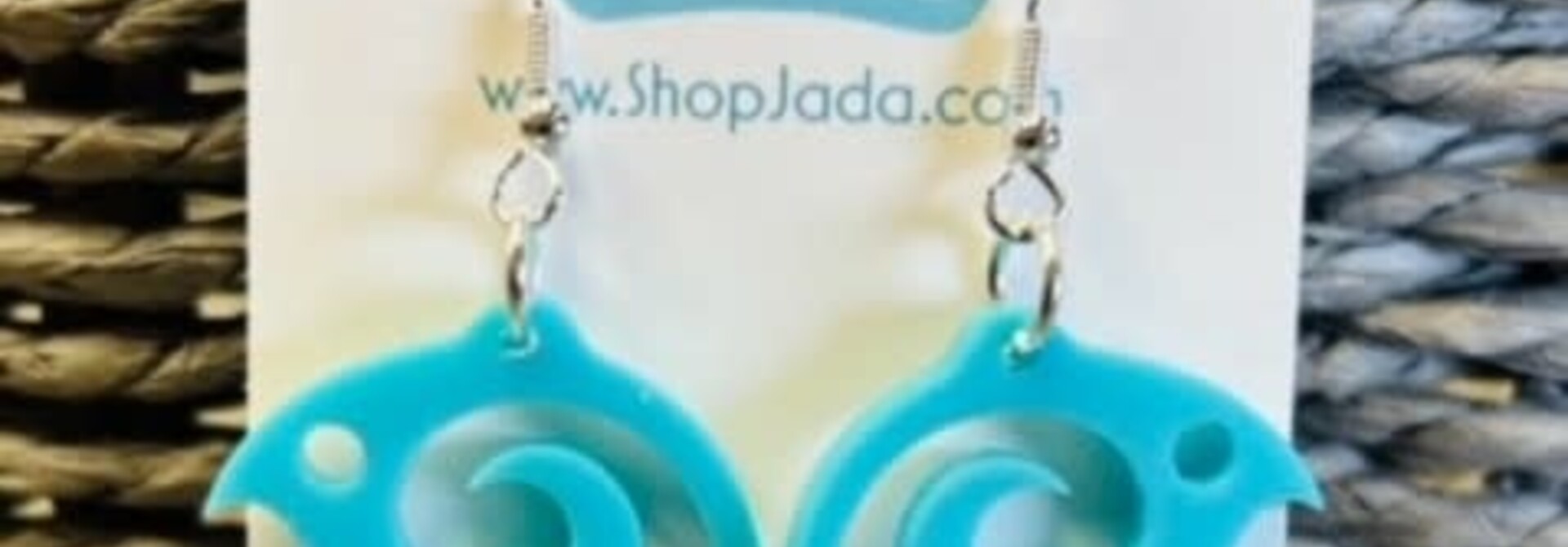 Butterflies Turquoise Earrings by Jada Creations