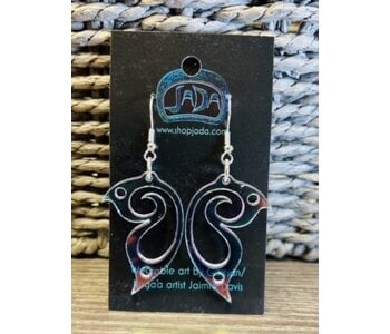 Butterflies Iridescent Earrings by Jada Creations