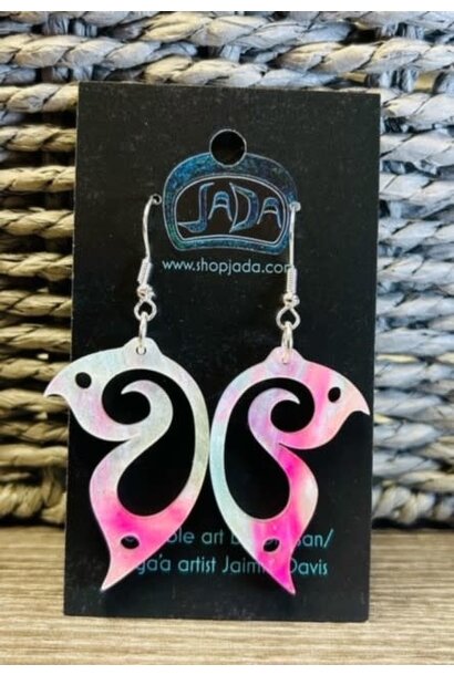 Cotton Candy Butterfly Earrings by Jada Creations