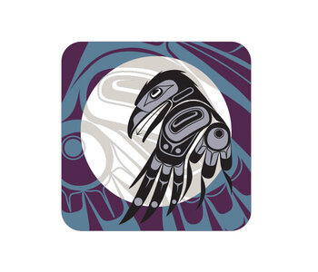 Cork-Backed Coaster - Raven Moon by Allan Weir