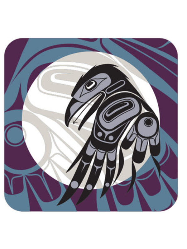 Cork-Backed Coaster - Raven Moon by Allan Weir