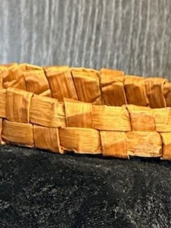 1/2" Woven Bangle Natural Cedar by Brianna Underhill