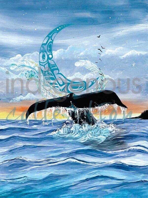 Art Card  Whale Song by Karen Erickson