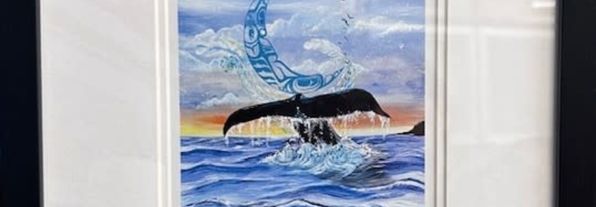 Framed Art Card Whale Song by Karen Erickson