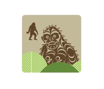 Cork-Backed Coaster - Sasquatch by Francis Horne Sr.