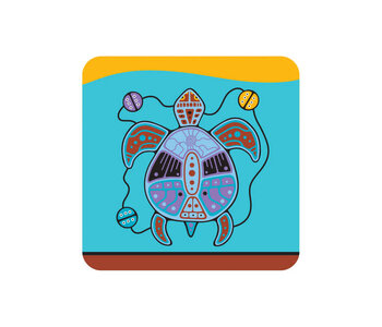 Cork-Backed Coaster - Turtle by Jason Adair