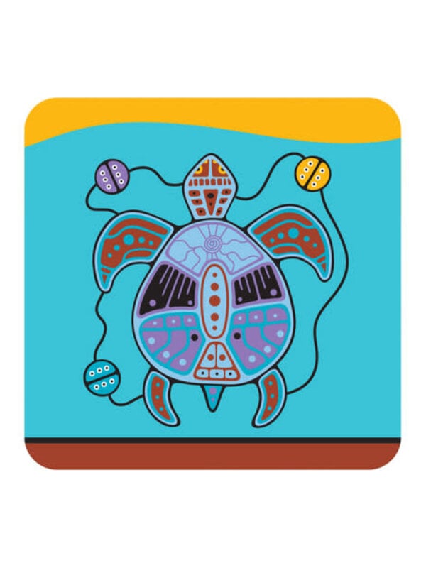 Cork-Backed Coaster - Turtle by Jason Adair
