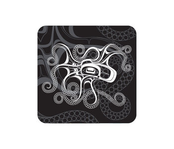 Cork Backed Coaster - Octopus (Nuu) by Ernest Swanson