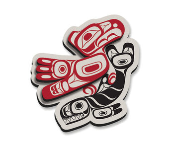 3D Magnet - Thunderbird and Orca by Corey Bulpitt