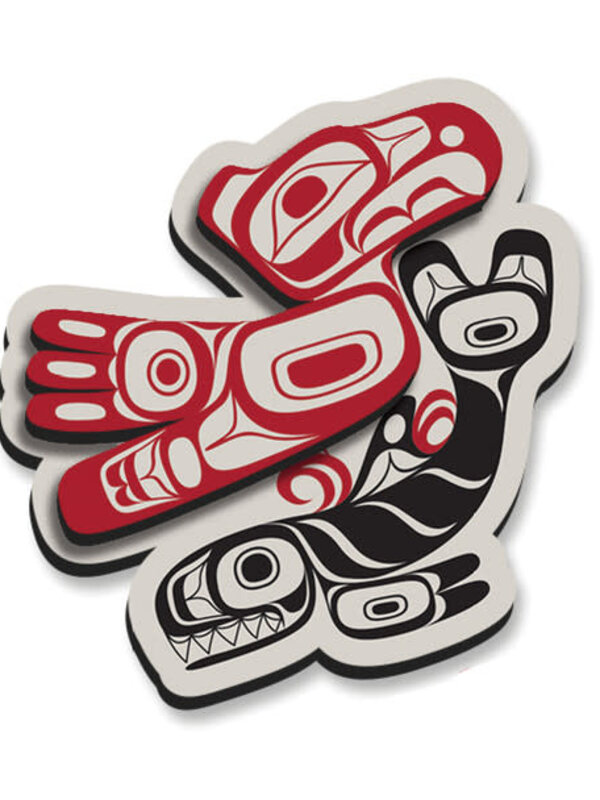 3D Magnet - Thunderbird and Orca by Corey Bulpitt