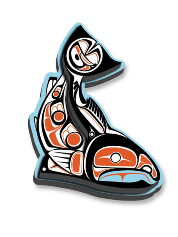 3D Magnet - Sockeye Salmon by Paul Windsor