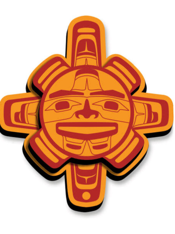 3D Magnet - Chilkat Sun by Nahaan Tlingit