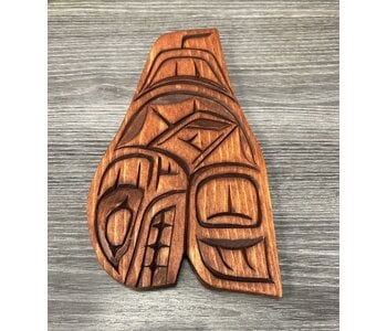 Hand Carved 9" Wall Plaque-Orca by Nelson McCarty